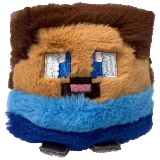 Minecraft Steve (Stīvs) kvadrātveida plīša rotaļlieta 10cm