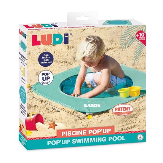 LUDI baseins, izklājams, zaļš 10+ mēn.