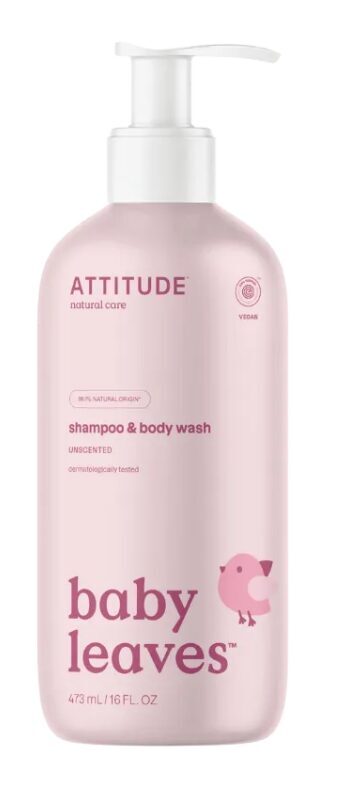 Šampūns un ķermeņa mazgāšanas līdzeklis zīdaiņiem bez smaržas "2 in 1" 473ml