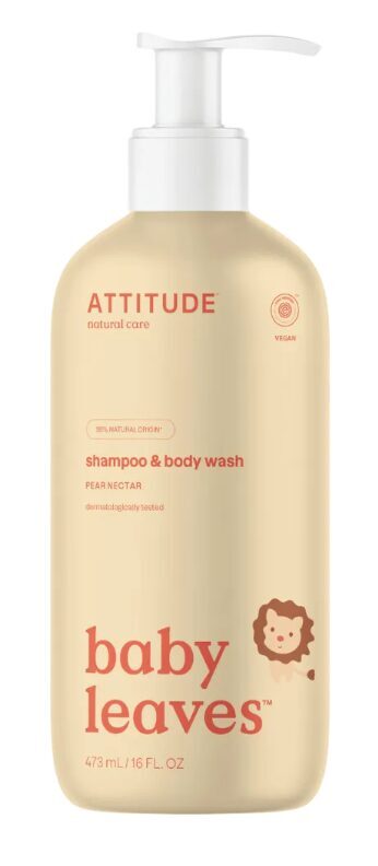 Šampūns un ķermeņa mazgāšanas līdzeklis zīdaiņiem ar bumbieru aromātu "2 in 1" 473ml