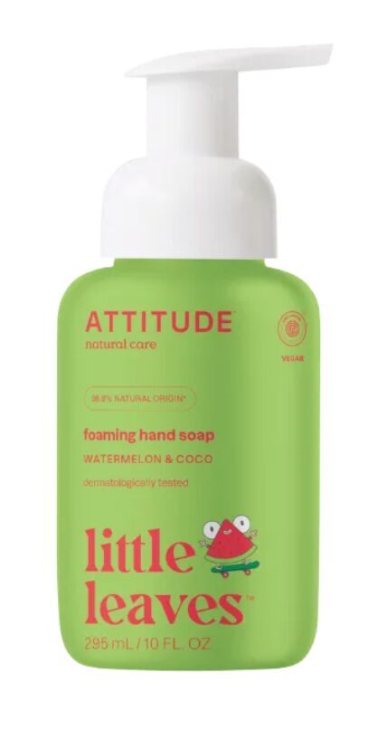 Attitude Roku mazgāšanas putas bērniem ar arbūza un kokosriekstu aromātu 295ml