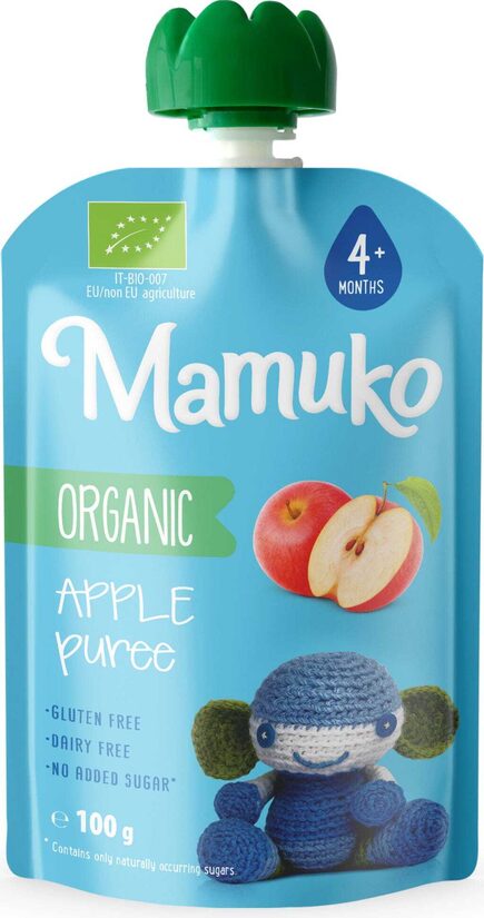Mamuko BIO Ābolu biezenis 100g 4+ mēn.