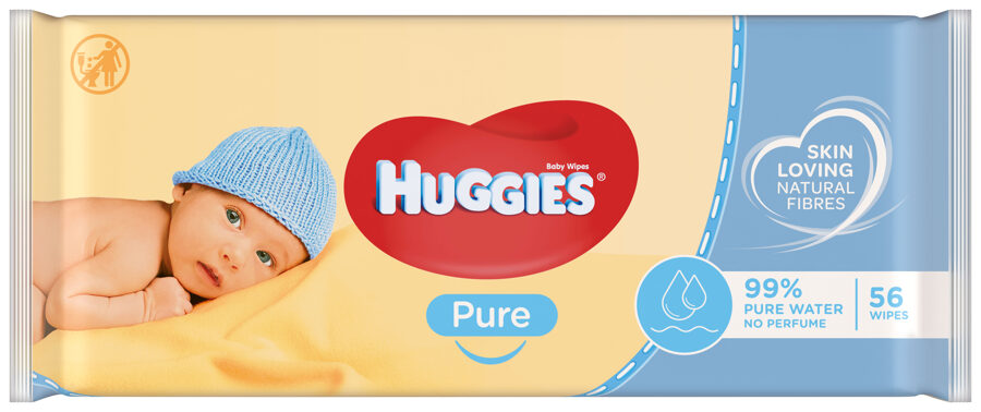 Huggies Pure mitrās salvetes 56gb