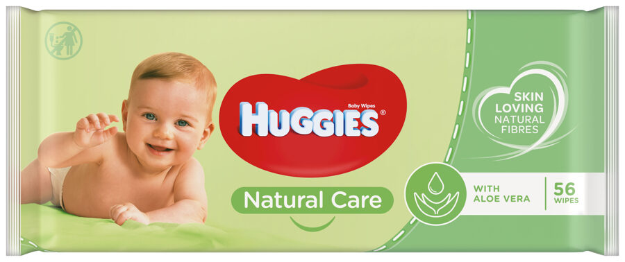 Huggies Aloe mitrās salvetes 56gb