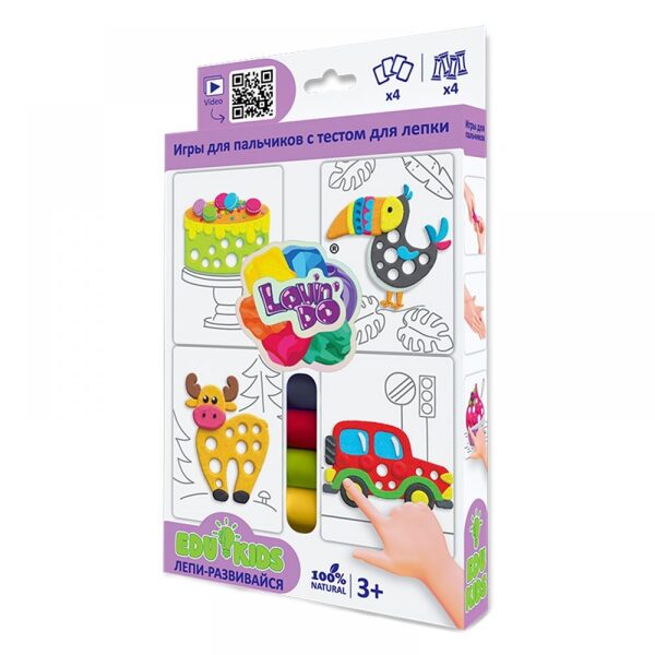 Radošais komplekts Veidošanas plastilīns Play Dough Edu kids - Pirkstu spēle 3+ gadi