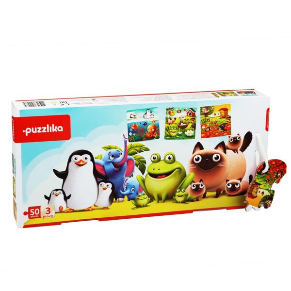 Attīstošā puzle 3in1 Mīļākie dzīvnieki