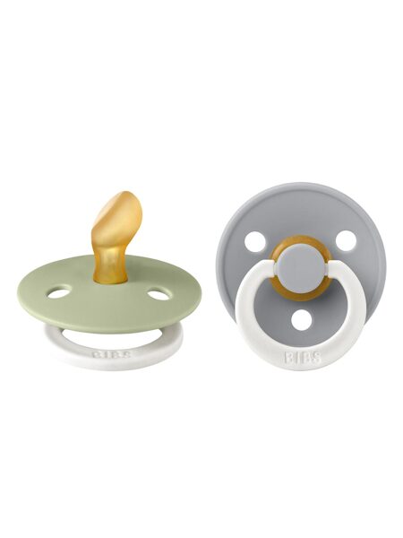 BIBS Colour Anatomical  Night nakts-atspīdošie knupīši 2gb 6-18 mēn (Sage Night / Cloud Night)