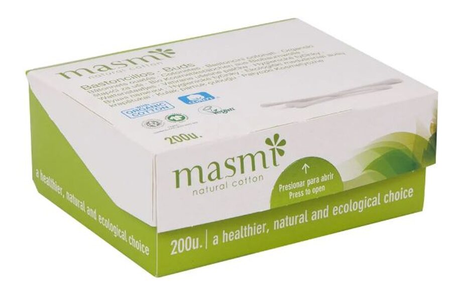 Kokvilnas vates kociņi, ekoloģiski 200gb