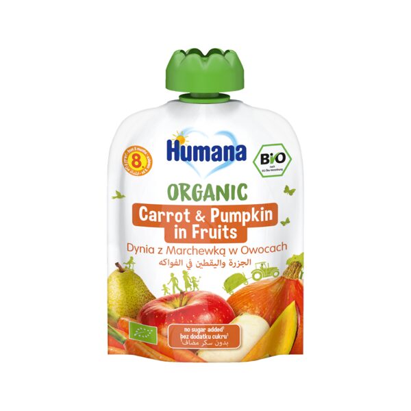 Humana Bio Organic Dessert Carrot & Pumpkin in Fruits 90g