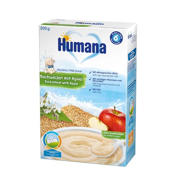 Humana MB Buckwheat Apple porridge 200g, 6+m