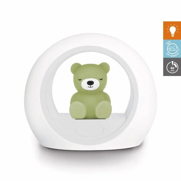 JAUNUMS - BILLY — nakts lampa ar raudāšanas sensoru (Zaļa) 0+ mēn.