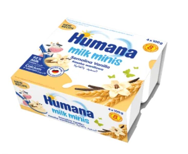 Humana Milk Minis vaniļas mannas deserts 400g