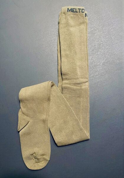 Melton kokvilnas zeķubikses Coral Haki 140cm