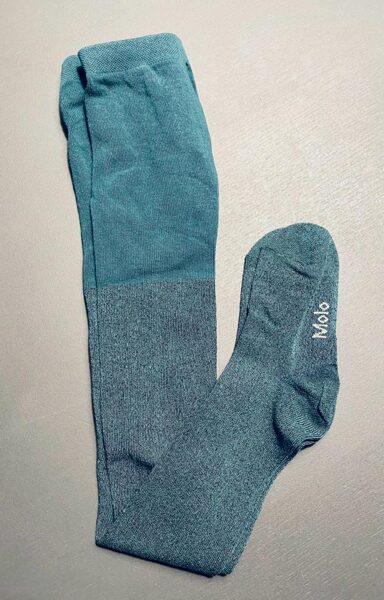 Molo Kokvilnas zeķubikses Glitter Zili zaļas 110cm