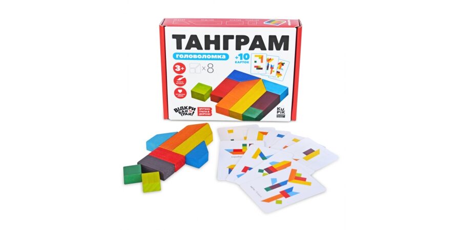 Puzle Tangrama , 8 detaļas 3+ gadi