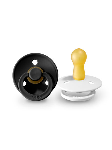 BIBS Color knupīši 2gb 0-6mēn. (Black/White)