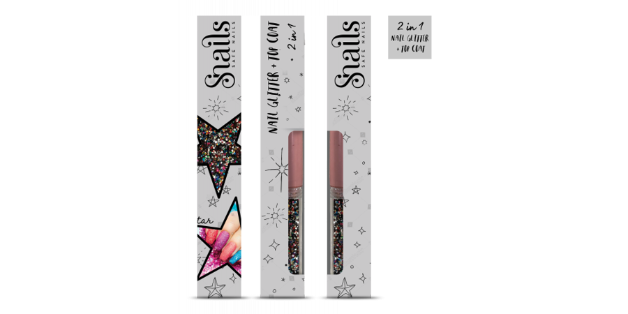 Nagu laka un glitteri 2in1, Multi